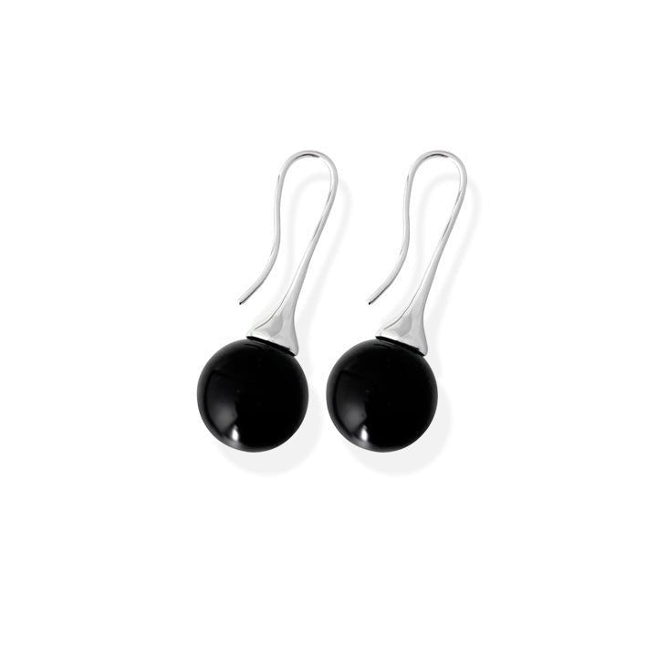 Crystal Round Beads All-match Earrings Women