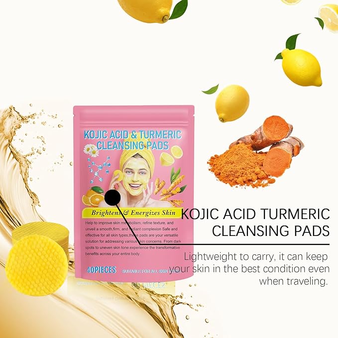 Original Kojic Acid & Turmeric Cleansing Pads (40 Pads)